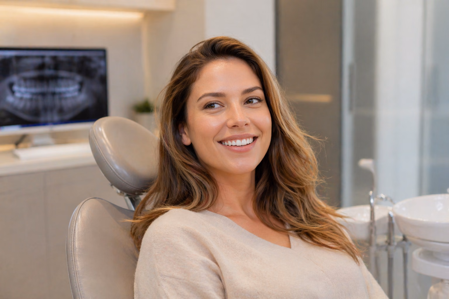 Patient smiling